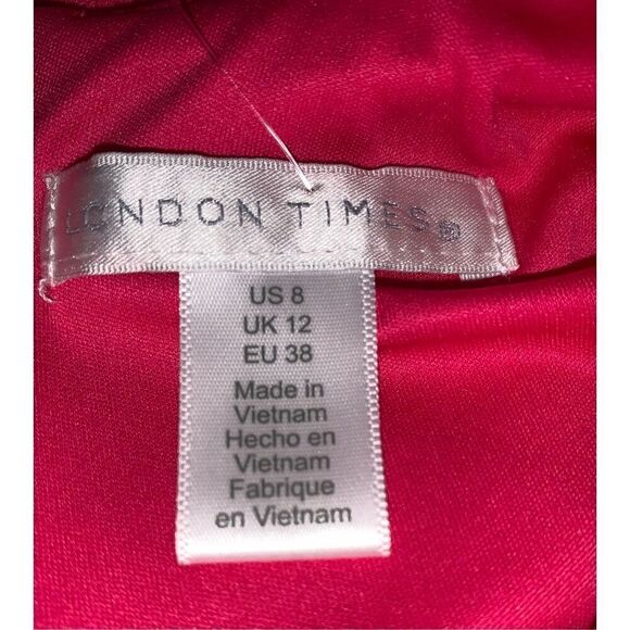 London Times V-neck Sheath Dress - Picture 6 of 8